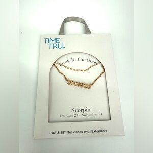 🚨Time and Tru Gold Scorpio ♏️ Necklace